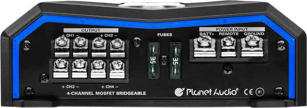 Planet Audio PL2400.4 4 Channel Car Amplifier - 2400 Watts, Full Range –  East Car Audio